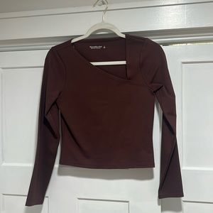 Abercrombie long sleeve asymmetrical